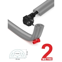 Greentech Esnek Kablo Kanalı Gri / Gt-kk04