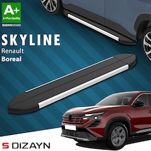 S-dizayn Renault Boreal Skyline Aluminyum Yan Basamak 183 Cm 2025 Üzeri A+ Kalite