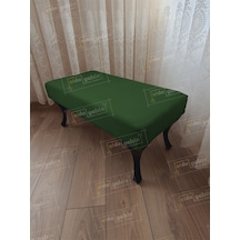 Ayak Ucu Kapı Önü Antre Düz Bench Puf Orta Sehpa Siyah Ayak 100 45 Yeşil