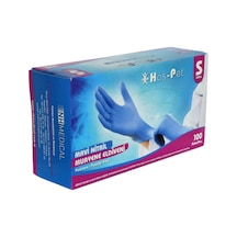 HAS-PET MAVİ NİTRİL ELDİVEN S BEDEN 100 PAKET 20 KOLİ 2000 ADET
