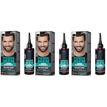 Power Men Anti-grey Toner 3ü1arada Saç Sakal Bıyık 02 Koyu Kahverengi 3 Adet