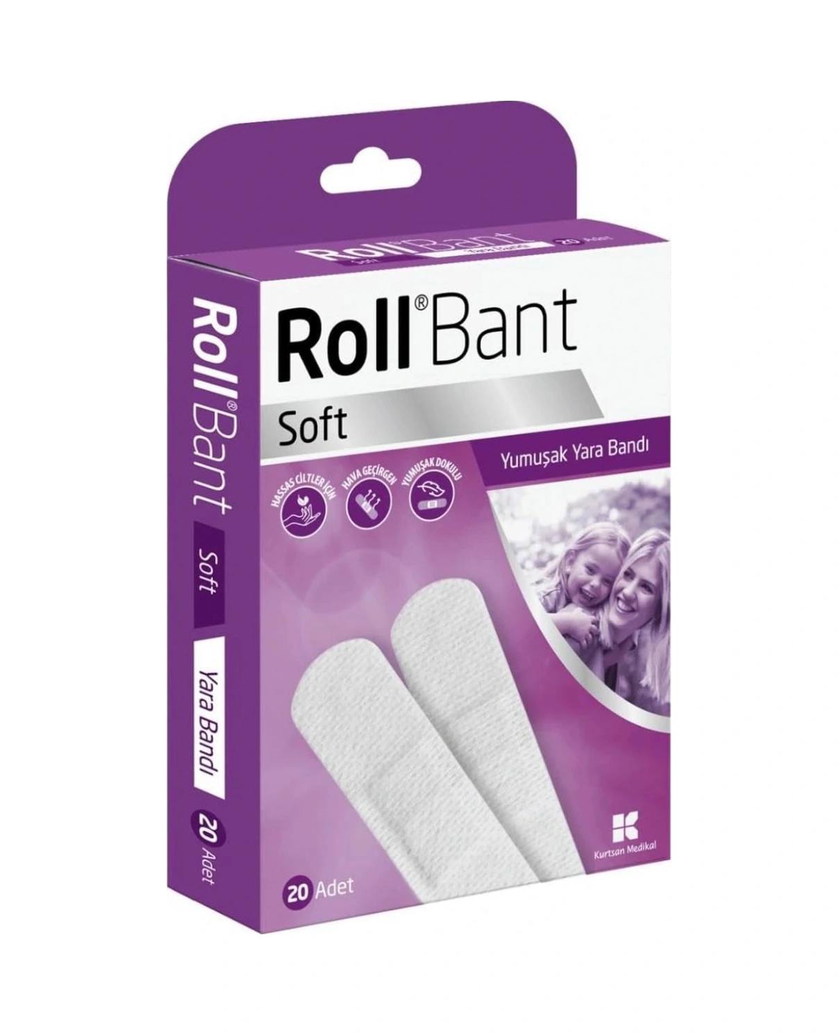 Roll Bant Soft Yara Bandı 20'li