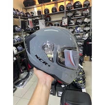 Ncr Kask M70 Kapalı Çeneli E-ce Belgeli Nardo Gri