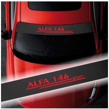 Lsm Seri001 Alfaromeo 146 Için Karbon Ön Cam Oto Sticker