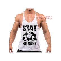 Tarzsokak Gym Tank Top Fitness Sporcu Atleti Gym7 Beyaz
