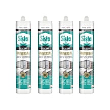 Sista Üniversal Silikon Beyaz 280ml 4 Adet