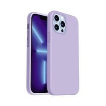 iPhone Uyumlu 11 Pro Max Kılıf Kamera Korumalı Silikon Rubber Arka Kapak Lila