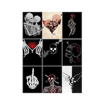 Skull And Love Kills Çoklu Sticker Seti
