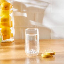 Globe Çift Cidarlı Volkan Kısa Bardak, 250 Milliliters Beyaz - Çok Renkli