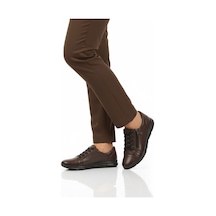 Kahve Hakiki Deri Anatomik Kadın Casual Ayakkabı 635 Z Kahve