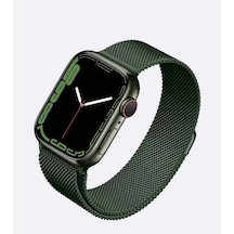 Mobilefix Watch 7 45mm Uyumlu Krd-01 Metal Kordon-olive