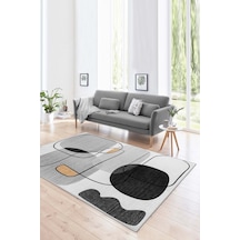 West Home Dijital Baskı Yıkanabilir Kaymaz Taban Leke Tutmaz Gri Mutfak Halısı Salon Halısı Ve Yolluk Wh 578 Grey