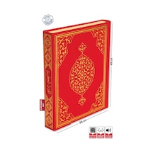 Kuranı Kerim Bilgisayar Hatlı Kırmızı Renk Cami Kebir Boy - Merve