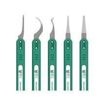 Entegre Kazıma Seti Best Bst-145 5 Parça Ic Scrape Blade Anakart Pcb Tamir Seti