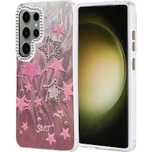 Samsung Samsung Uyumlu Galaxy S25 Ultra Kılıf Blade Aynalı Desenli Kapak - Desen 7