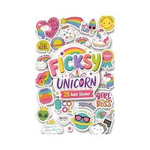 Unicorn Tek Boynuzlu At Sticker Seti - 28 Adet Etiket Çıkartma Diğer