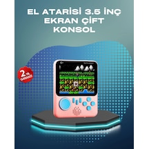 Mey İthalat 3.5 İnç Lcd Ekranlı 666 Oyunlu Taşınabilir Retro Oyun Konsolu