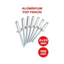 3x20 Alüminyum Pop Perçin 100 Adet