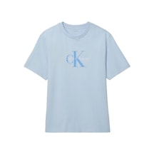 Calvin Klein Ss Hero Monologo Tee, C1o, M Mavi Erkek T-shirt
