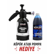 %95 Cilalı Mavi Oto Şampuanı 750 Ml + Hediye Köpük Atan Basınçlı Pompa 2 Lt