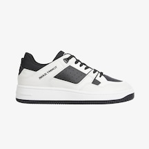 Tommy Hilfiger Tommy Jeans Basket Retro Erkek Siyah Sneaker Düz Em0em01508 Siyah