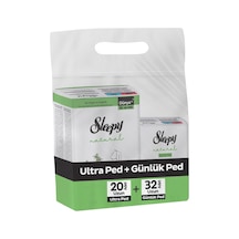 Sleepy Natural Hijyenik Ped Uzun 20'li + Günlük Ped Uzun 32'li