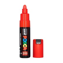 Posca Uni-ball 181321 Marker Uni Geniş Yuvarlak Uçlu, Kırmızı Çok Renkli