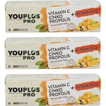 Youplus Pro Vitamin C Çinko Propolis Vitamin D 15 Tablet X 3
