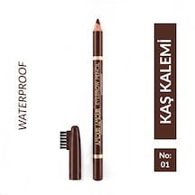 Waterproof Kaş Kalemi & Fırçası No:01 Kahverengi Doğal Dolgunlaştırıcı Suya Dayanıklı Doğal Kahve