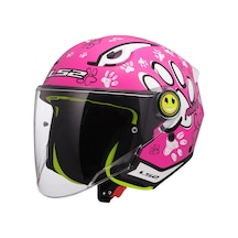 Ls2 Funny 2 Paws Çocuk Kask Pembe