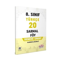 8. Sınıf Türkçe 20 Sarmal Föy Deneme Editör Yayınları