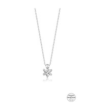 Union Swarovski Zirconia Kadın Minimal Tektaş Gümüş Kolye (550093943)