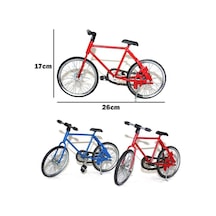 Renkli Metal Bisiklet Küçük Boy No:7 Dekoratif Dekoratif Obje 25 Cm