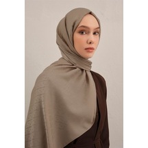 Armine Lyocell Naia Üçgen Monogram Şal 5 - 75 X 200 / Vizon - 07 Vizon - 07