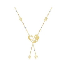 Diamond Line-Gülaylar - 3 Renkli Altın 14 Ayar Toplu Kolye 484743126