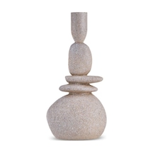 Karaca  Alba Taş Şamdan Bej 9x7,5x23,5 cm