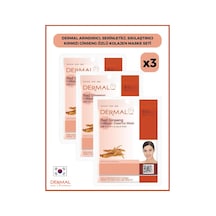 Dermal Kırmızı Ginseng Özlü Kolajen Maske 3 x 23 G