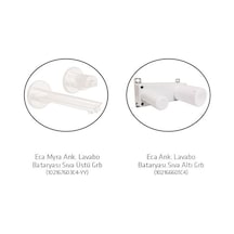 Eca Myra Ankastre Lavabo Bataryası Set Mat Beyaz 102167603C4-YY + 102166601C4
