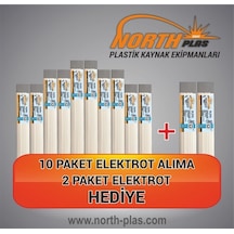 P (Pp) Beyaz Geniş Plastik Elektrot - Kaynak Çubuğu