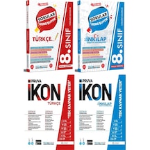 Pruva Akademi 8. Sınıf Türkçe + İnkılap Tarihi Soru + Defter Seti 4 Kitap 2023