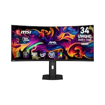 Msı Mag 341cqp Qd-oled X28 34 3440x1440 Uwqhd 280hz 0.03 Ms Curve 1800r Hdmı Dp Type-c Rj45 Vesa Display Hdr True Black 500 Adaptive Sync Qd-oled Gaming Monitör