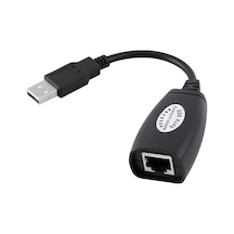 Shineyee 50m Uzunlukta 4 Usb Portlu Rj45 Ağ Kablosu İle Klavye, Fare, Yazıcı Uzatıcı - Usb 2.0 Destekli, Ek Güç Gerektirmeyen Hub