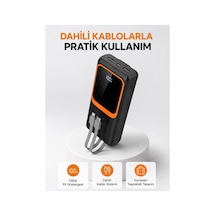 Powerbank 20000 Mah Dijital Ekranlı Ve Çok Kablolu Hızlı Şarj Cihazı - Lisinya