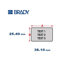 Brady Ptl-31-435 Polyester Etiket M611. Bmp61. Bmp71 Için