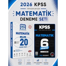Data 2026 Kpss Matematik Deneme & Kpss Matematik 6 Deneme Evp Akademi Seti