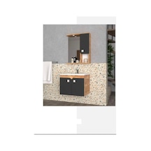 Evros Deko 65 Cm Banyo Dolabı Siyah