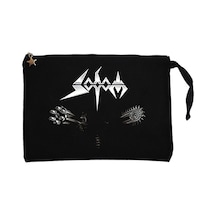 Sodom 2006 Sodom Siyah Clutch Astarlı Cüzdan / El Çantası Siyah