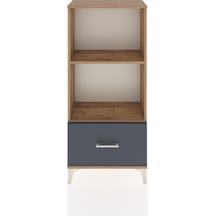 Hyperion Dolap 2 Raflı Tek Çekmeceli 60x44x134 Çam-antrasit Atlas Çam