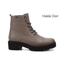 Gönderi(R) Gönderi R Kadın Vizon Floter Fermuarlı Kauçuk Taban Hakiki Deri Postal Bot Dkzb61346461 Vizon