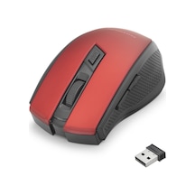 Kablosuz Mouse 800/1600 Dpi - Kırmızı Siyah Hdx3404r Diğer